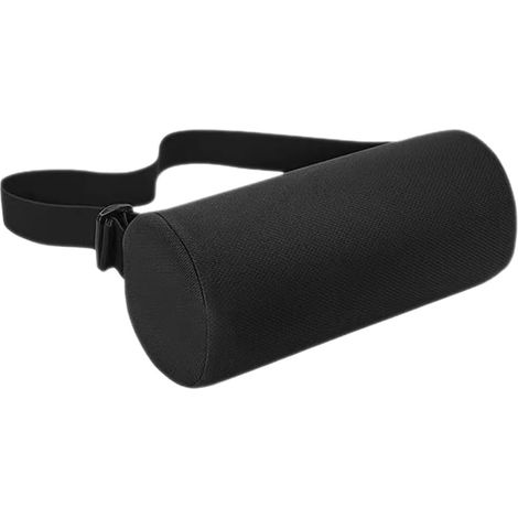 Coussin de soutien lombaire pour chaise bureau, noir