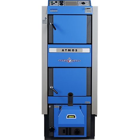 ATMOS Kombikessel DC25-30GSP für Holz und Pellets Heizung DC30GSP+A25 Brenner (1/5)