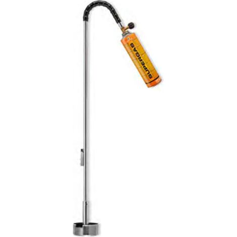 Kemper – Chalumeau à gaz pour toile de paillage géotextile – Cloche rotative Ø 10 cm – Débit 256 g/h – Allumage piezo électrique (1/5)
