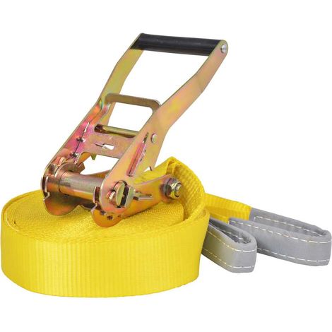 vidaXL Slackline 15 m x 50 mm 150 kg Gialla
