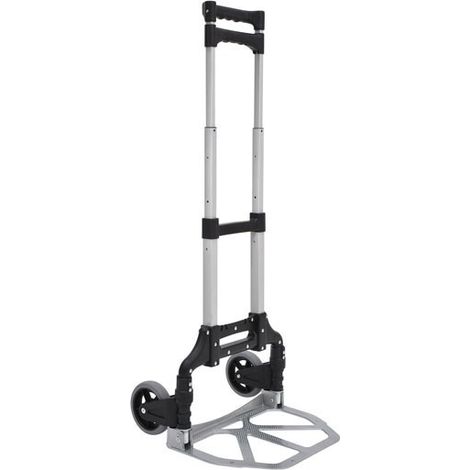 Chariot Diable Pliable en Aluminium Gris (1/5)