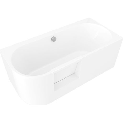 PORTAS R baignoire asymétrique avec porte, 160x75x60cm, blanc (1/4)