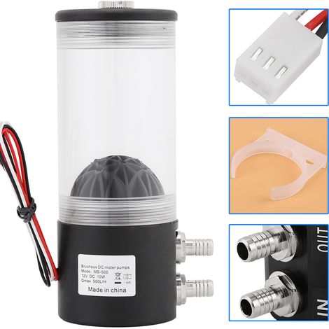 Virtuelles Lager – MS-500x Wasserpumpe, zylindrischer Acryl-Wassertank, Wasserkühlungsset (1/5)