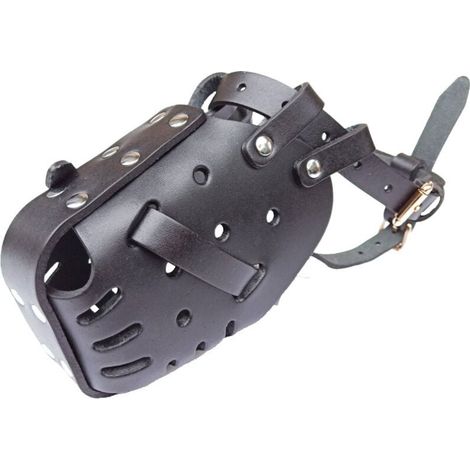 Cuir Fait Àberger Allemand Doberman Muselières Défense Muselières Pour Animaux De Compagnie Chiens Taille Moyenne Et Grande Masques Anti-Morsure (1/4)