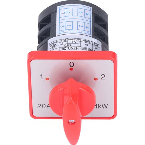 Sélecteur de marche à came bipolaire à 3 positions pour moteur 380 V CA (1/5)