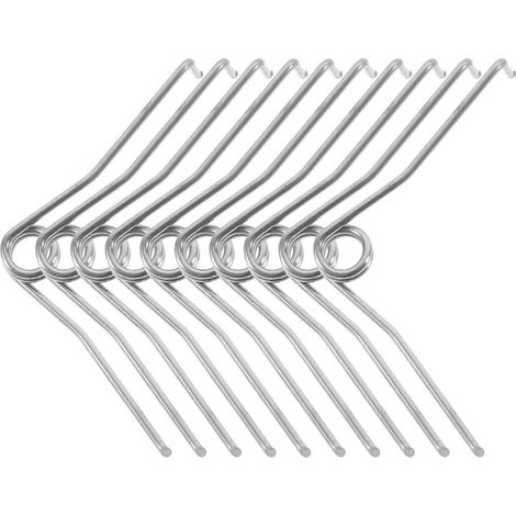 10 ressorts de sécateur en V, ressorts de torsion [DB] Argent 1 x 7,5 cm (1/2)