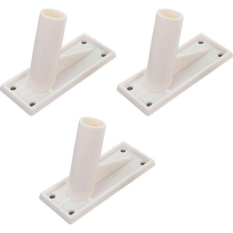 Lot de 3 supports de fixation muraux auto-adhésifs pour mât de drapeau (1/3)