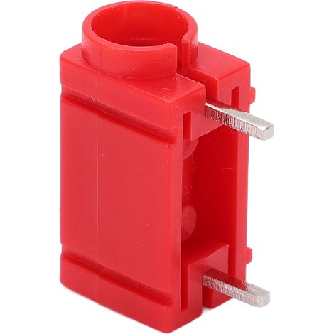 Lot de 5 douilles banane 4mm laiton nickelé pro pour circuit imprimé et multimètre, accessoire test élec rouge (1/5)