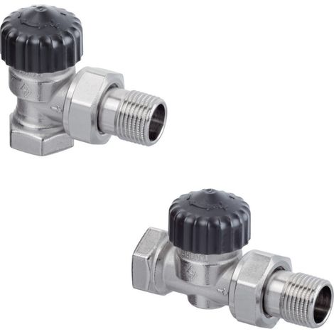 Corps thermostatique Heimeier Thermo Calypso Exact, axial, DN15 avec debitmetre