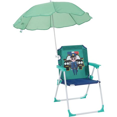 Kinder-Klappstuhl mit Sonnenschirm - Leicht, Tragbar