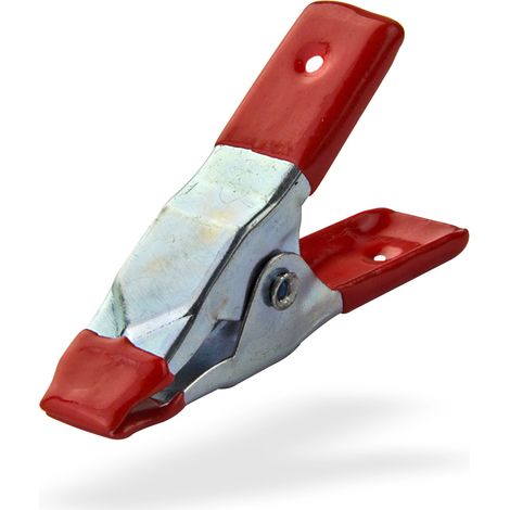 Leimzwinge 50 mm verzinkt, gummiert Schraubzwinge Spannzwinge Klemmzwinge Federzwinge Einhandzwinge (1/3)