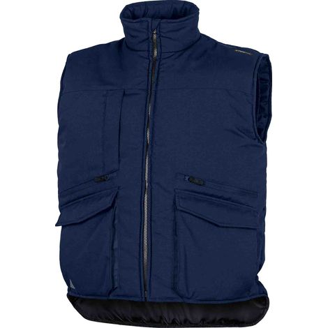 Gilet sans manches Mixte XL Bleu marine Coupe-vent ( Prix pour 1 ) (1/3)