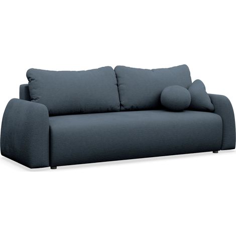 Selsey Nubelle – Sofa 3-Sitzer mit Schlaffunktion & Stauraum, Chenille, dunkelblau (1/5)
