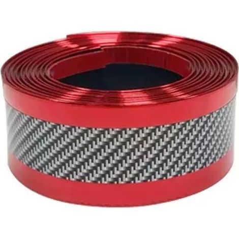 1 mètre Bande de protection pour seuil de porte, caoutchouc fibre de carbone, résistant aux chocs et aux rayures, adhésion forte, universel pour SUV/camions (1/5)