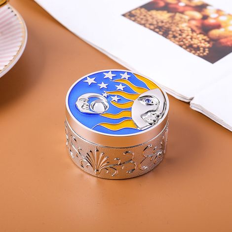 Boîte à bijoux vintage, étui à bijoux, cadeau artisanal, boîte de rangement pour bibelots, argent (1/5)