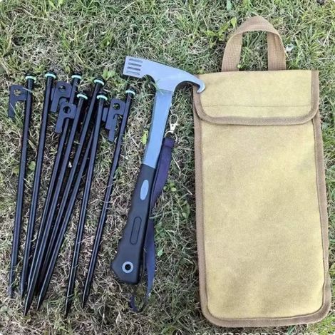 Camping Tente Pique Peg Mallet Hammer Remover Troper Multi-Fonction pour Tente Extérieur De Tental Eling (1/5)