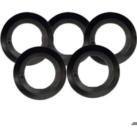Joint D Etanchéite - Caoutchouc Noir - Pour Bonde De Baignoire Et Lavabo - Diamètre 53 X 32 Mm - Lot De 5 (1/4)