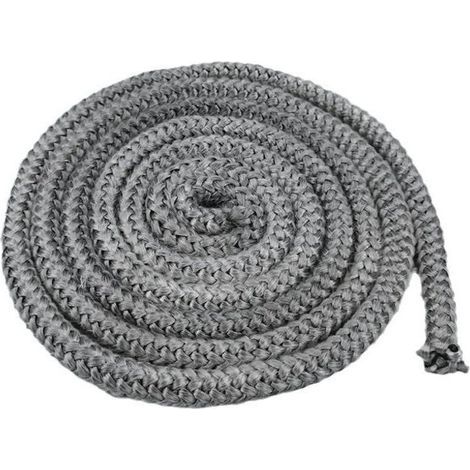 2 Pièces 10mm x 2,5m joint cheminée,joint poele a bois,joint insert cheminée,Fibre de Verre, pour cheminée, Poêle (1/5)