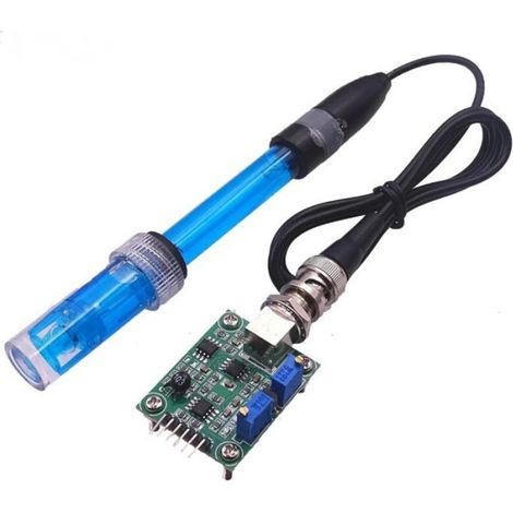 Sonde pH - Plage 0-14 - Câble 300 cm - Connecteur BNC - Pour Testeur pH Piscine Aquarium Hydroponie