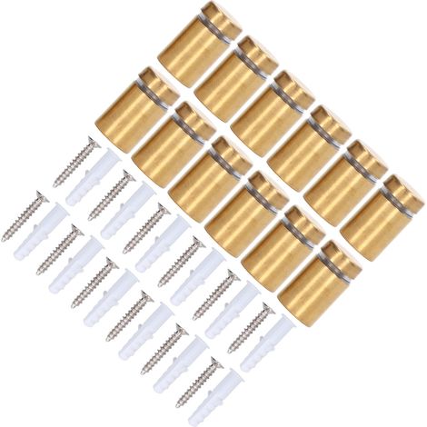 Kit de fixation murale publicitaire de 12 vis d'écartement en acier inoxydable 12 x 20 mm (1/5)