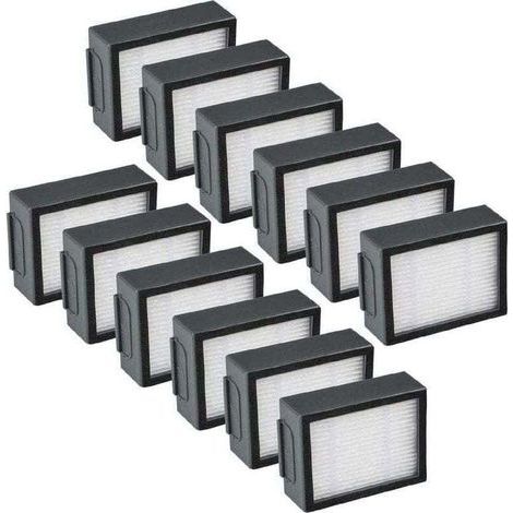 12-Pack Replacement Filter Parts Compatible with iRobot Roomba E, I, J Series i1 i1+ i3 i3+ i4 i5 i5+i6 i6+ i7 i7+ i8 i8+ E5 E6 E7 J7 Robot Vacuum Cleaner Accessories 12 Filters (1/4)