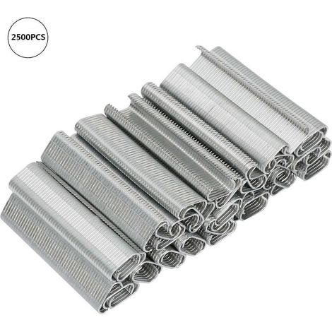 2500 anneaux de clôture pour animaux de type C de 8 mm, anneaux pour cages à cochons, cages pour coussins de canapé, kit de clous en M