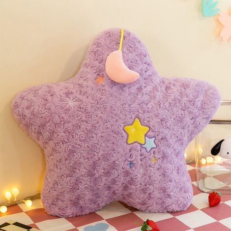 Coussin Étoile - 50 x 50 x 7 cm - Tissu Velours - Pour Décoration Intérieure, Soutien Lombaire ou Siège Auto - 1 Pièce (1/5)