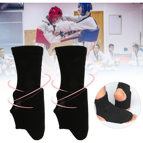 Protection de cheville légère en coton pour sports de combat - Soutien récupération entorse Taekwondo Sanda Basketball (1/4)