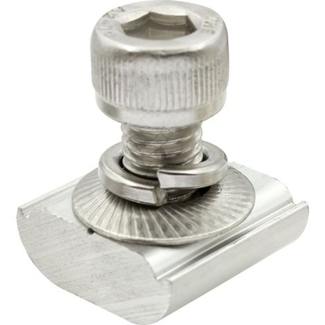 STI Vite Testa a Martello Bullone M8x30 Inox per fotovoltaico compatibile EOLO 1
