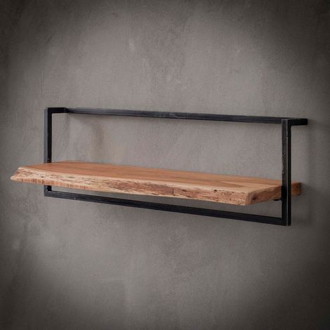Étagère murale en bois et métal 100cm ERNEST (1/4)