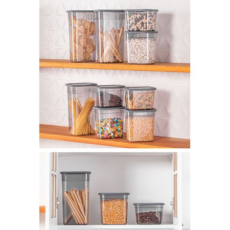 Juego de cajas de almacenamiento Set Antracita (1/5)