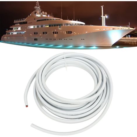 8 AWG Doppelschicht-Marinekabel, verzinntes Kupfer, ideal für Auto- und Bootslautsprecher, Solaranlagen, 8 AWG 9 m (30 ft) Übergröße (1/5)