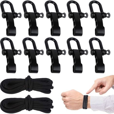 Paracord-Armband, 10 Schlaufen zur Herstellung von Überlebensarmbändern, verstellbares Überlebensarmband, sehr gut geeignet zum Wandern, Campen und Überleben in der Natur (1/5)