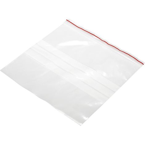 Sachet à fermeture pression avec bande d'inscription 486738 (l x H) 200 mm x 200 mm transparent Poly (1/2)