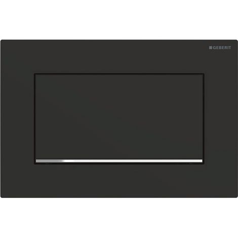 Placca Geberit Sigma10 Square Nero Opaco / Cromato Lucido 115.893.14.1 Nero Opaco