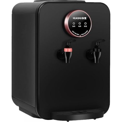 Distributeur d'eau de comptoir haut de gamme noir 10,04 x 9,84 x 14,56 po, distributeur d'eau chaude/froide, à chargement par le haut (1/5)