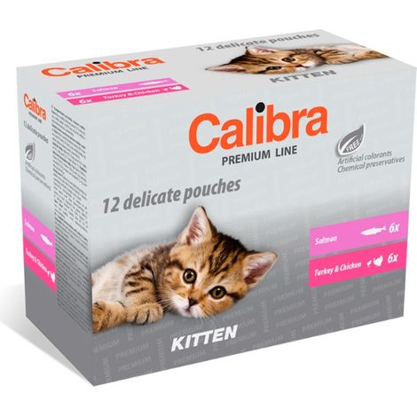 Calibra Cat Kitten Pouch Multipack Box 12x100gr