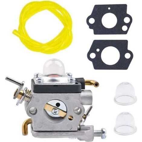 Kit carburatore 523012401 596658301 per tosaerba Husqvarna 122HD45 122HD60, XU, completo di guarnizione, tubo flessibile e bolla d'olio. (1/4)