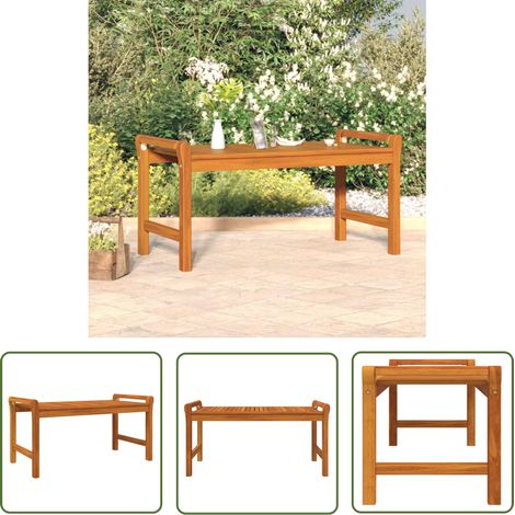 FIMEI Table basse 100x50x50 cm Bois d'acacia massif (1/5)