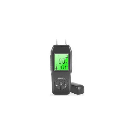 Medidor de humedad para madera, detector de humedad digital portátil, pantalla LCD retroiluminada, detector de fugas de agua, comprobador de humedad para materiales de construcción de madera, paredes (1/4)