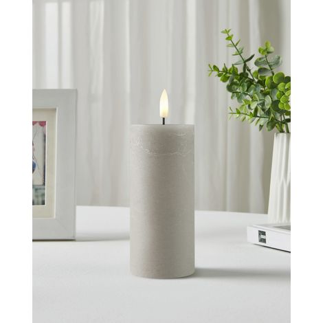 Eglo LED Kerze Leskino warmweiß 12,5 x Ø 5,5 cm taupe