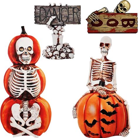 Decorazioni Giardino Halloween Zucche Fantasmi Scheletri (1/5)