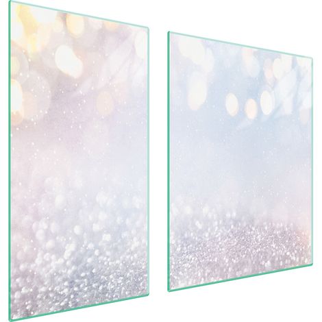 Plaque de protection en verre pour poêle 90x52 lumière (1/5)