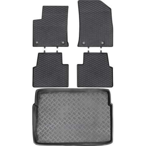 Juego de alfombrillas de goma para coche y alfombrilla para maletero del Opel Crossland X Crossover de 2017. (1/5)