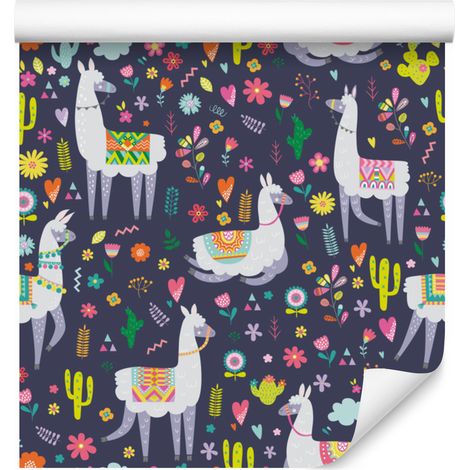 Papier peint cactus et plantes pour salon et chambre 50x1000 cm (1/5)