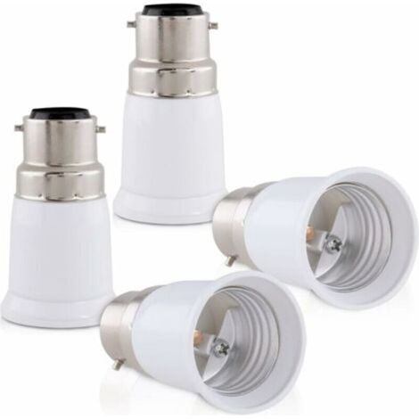 adaptateurs de douille - Convertisseur de douille B22 vers E27 - Adaptateur de douille à baïonnette pour lampe halogène LED (1/4)