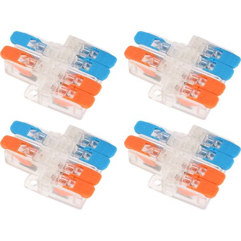 10 Connecteurs de Jonction Électrique Rapide 2P-4P pour Câbles 0.5-6mm² - 41A 450V (1/5)