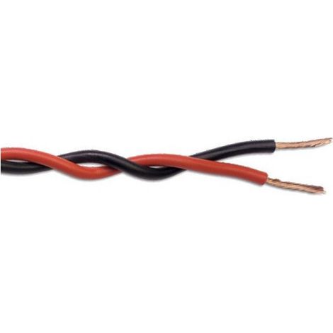 Cavo intrecciato 2x2,5mm2 rosso/nero (100m) Tr225lh