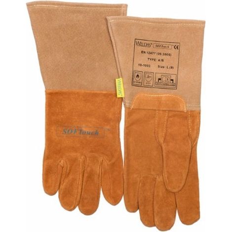 Guante para soldador WELDAS de piel de porcino TIG Softouch XXL
