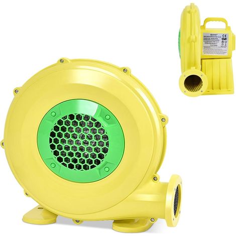 Souffleur Château Gonflable, Gonfleur Électrique avec Moteur, Câble d'alimentation de 3,8m, Pompe Electrique à Air avec Poignée, Ventilateur pour Décoration Gonflable (1/5)